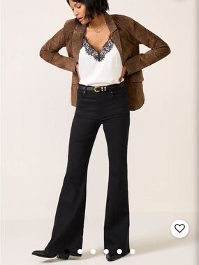 Pistola Kinsley Noir Mid-Rise Ultra Flare Jeans